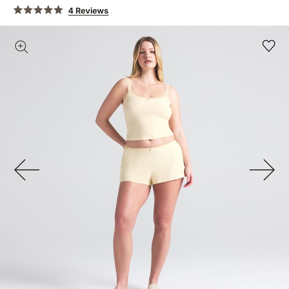 SKIMS Soft Lounge Lace Cami and Short set